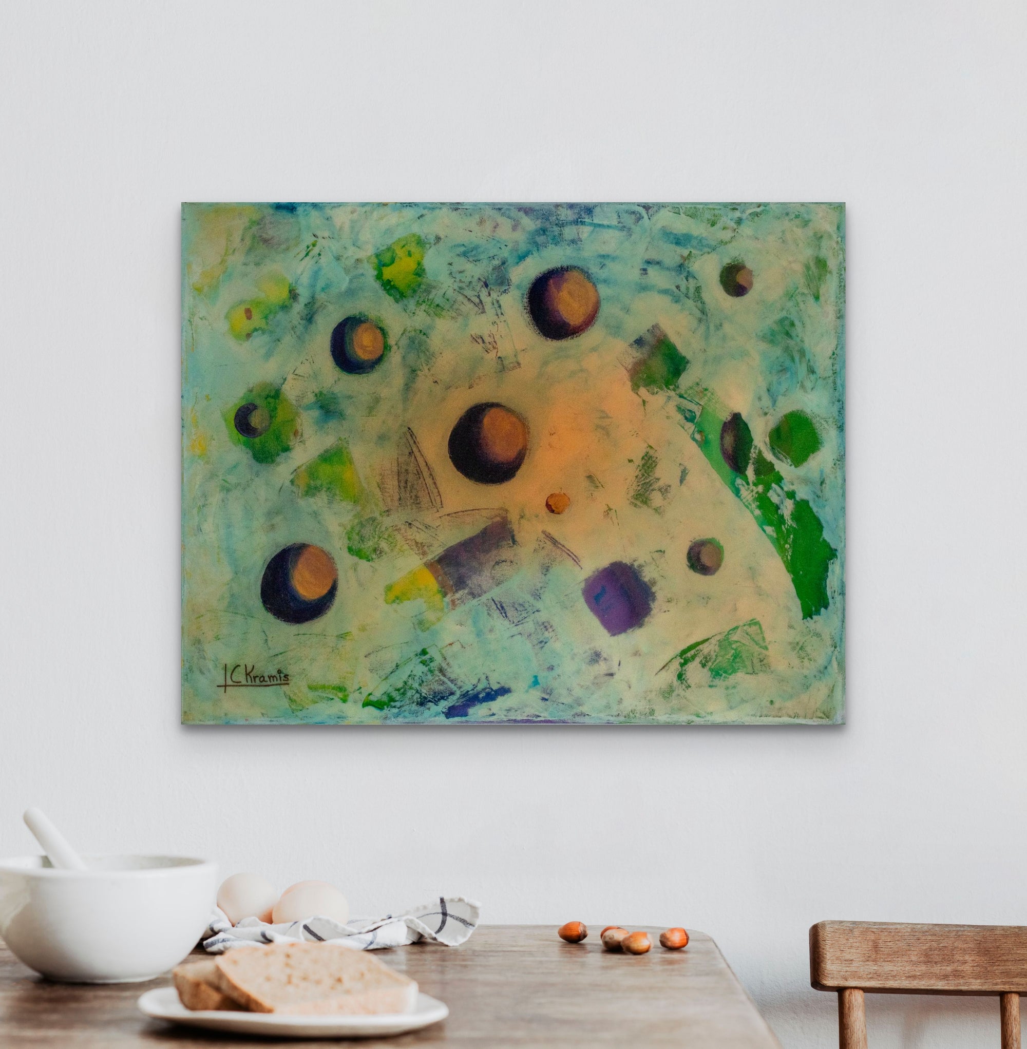 El espacio con resina