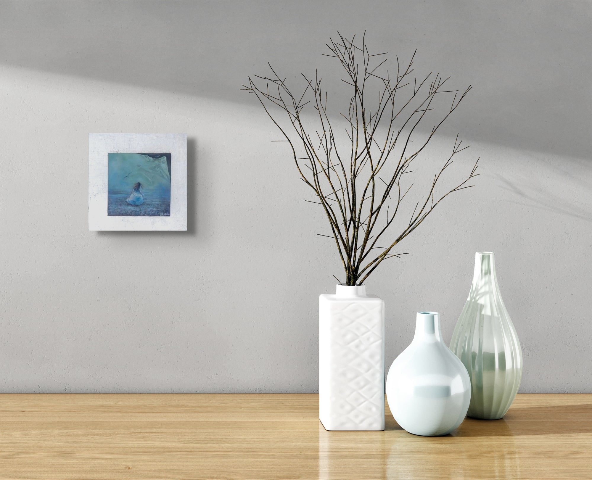 Miniatura en la pradera